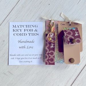 Matching Key Fob & Cord ties